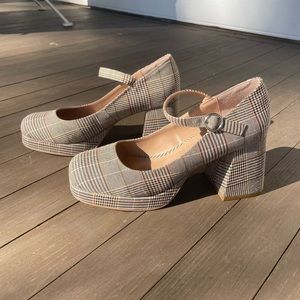 Steve Madden Houndstooth Platform Loafers